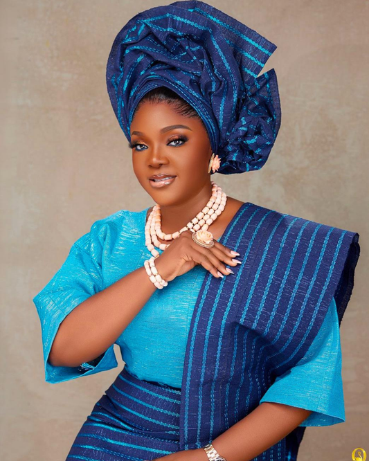 Classic Asooke Iro And Buba, Mother Of The Bride And Groom Outfits, 40th Birthday Attire, Asooke For Women, Nigerian Wedding Suit, Asooke