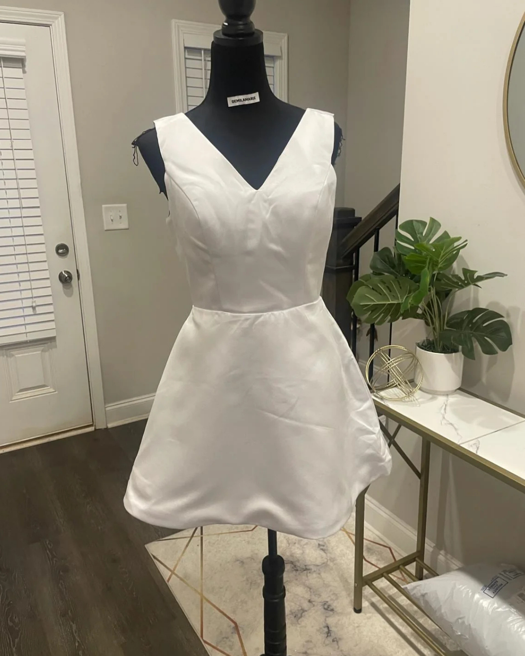Short Wedding Dress, Mini Wedding Dress, Bridal Dress, White dress, Plus Size Dress, Gift For Brides, Engagement Dress