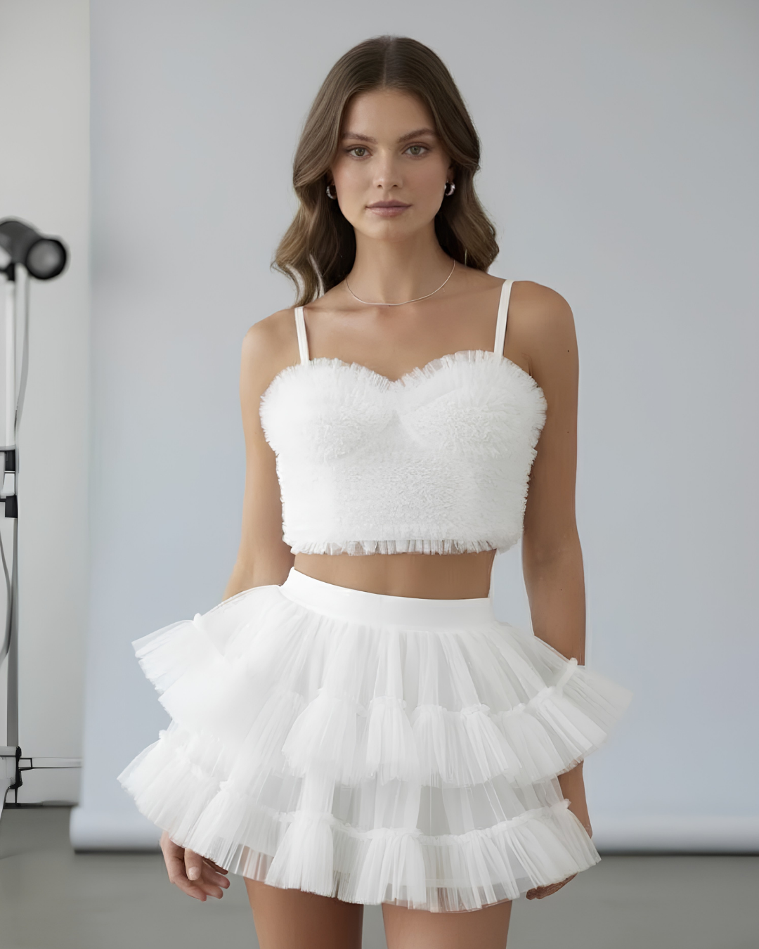 Bridal Bustier, Bachelorette Top Gift for Bride, Ruffle Lingerie, Wedding Day Slip Dress, Gift for Bride To Be, Bridal Morning Slip, Lingerie