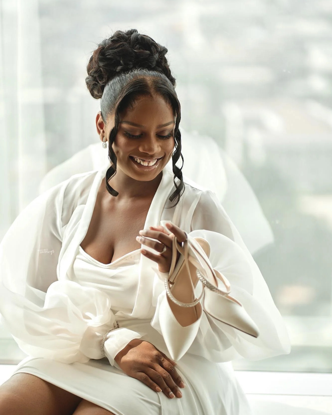 Bridal Robe, Bride Robe Organza and Satin Robe, Any Size and Color, Long Bridal Robe, Wedding Day Robe, Getting Ready, 2025 Bride, 2026 Bride