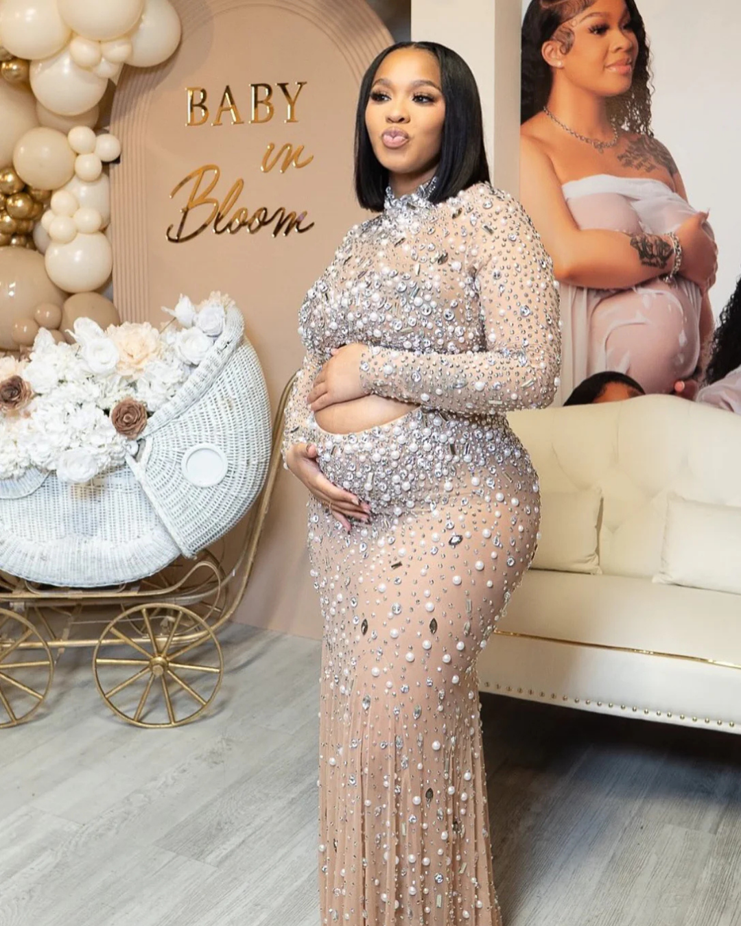 Nita Cut Out Maternity Dress (Ready to ship)