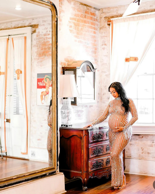 Selassie Tassel Maternity Dress