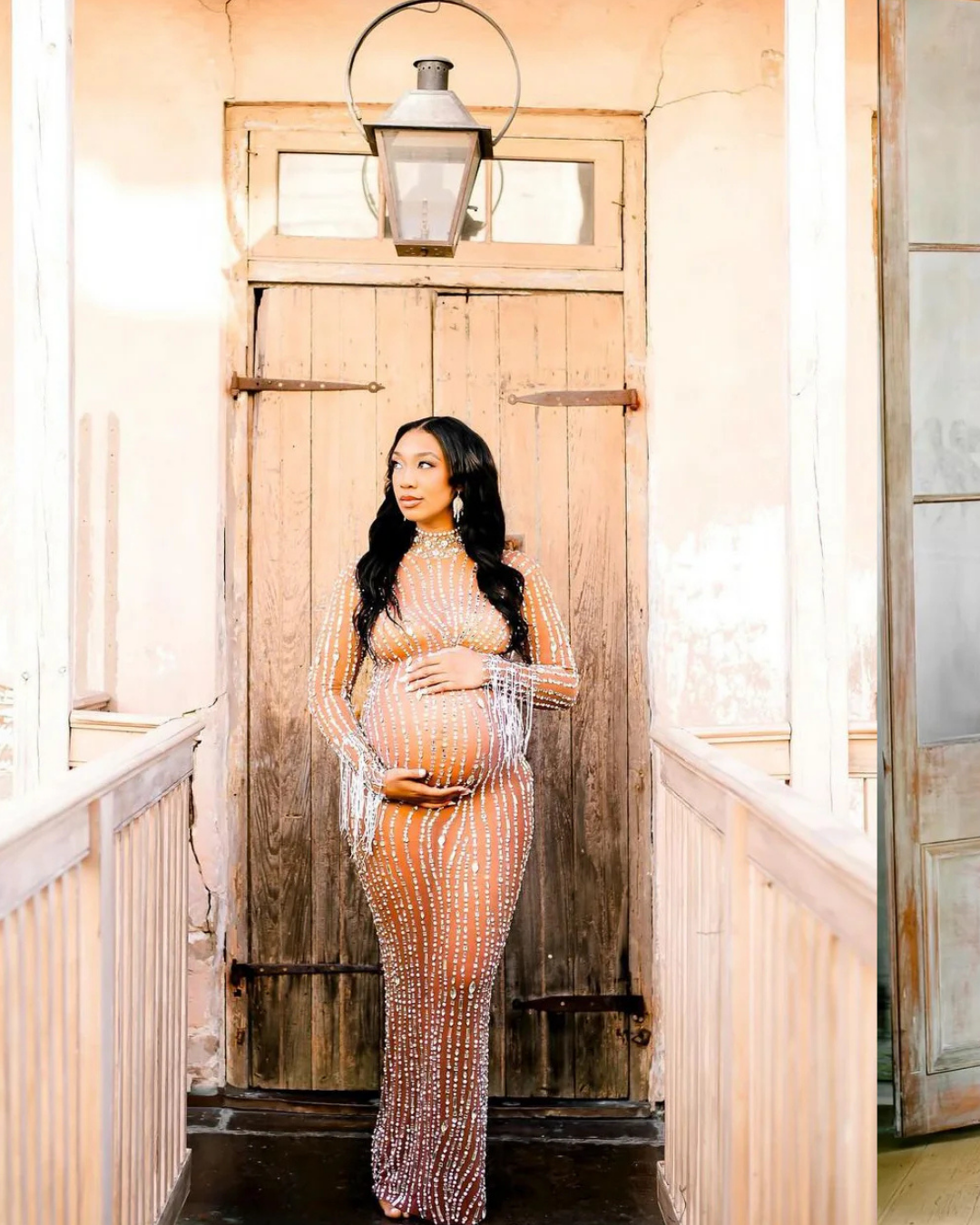 Selassie Tassel Maternity Dress