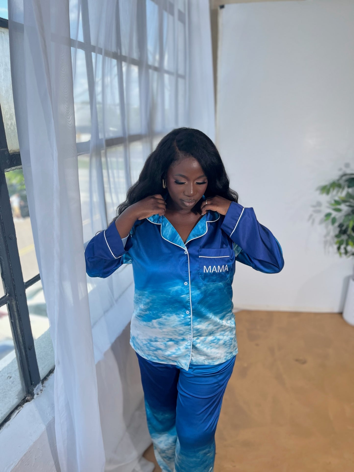 Something Blue Cloud Pyjamas (Mama)