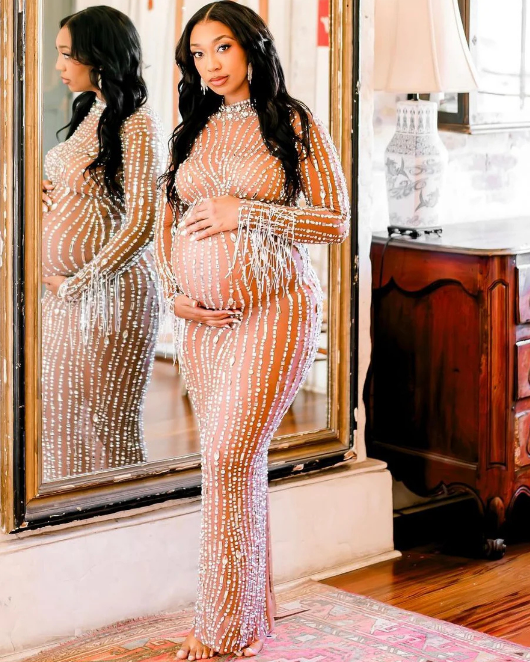 Selassie Tassel Maternity Dress