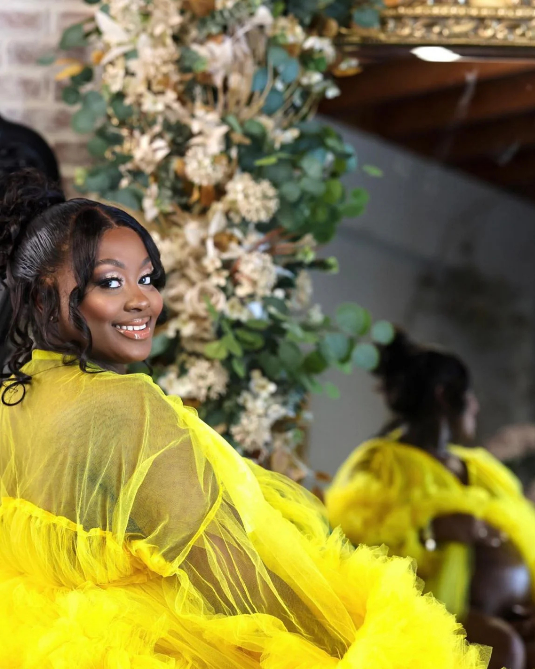 Yellow Maternity Robe