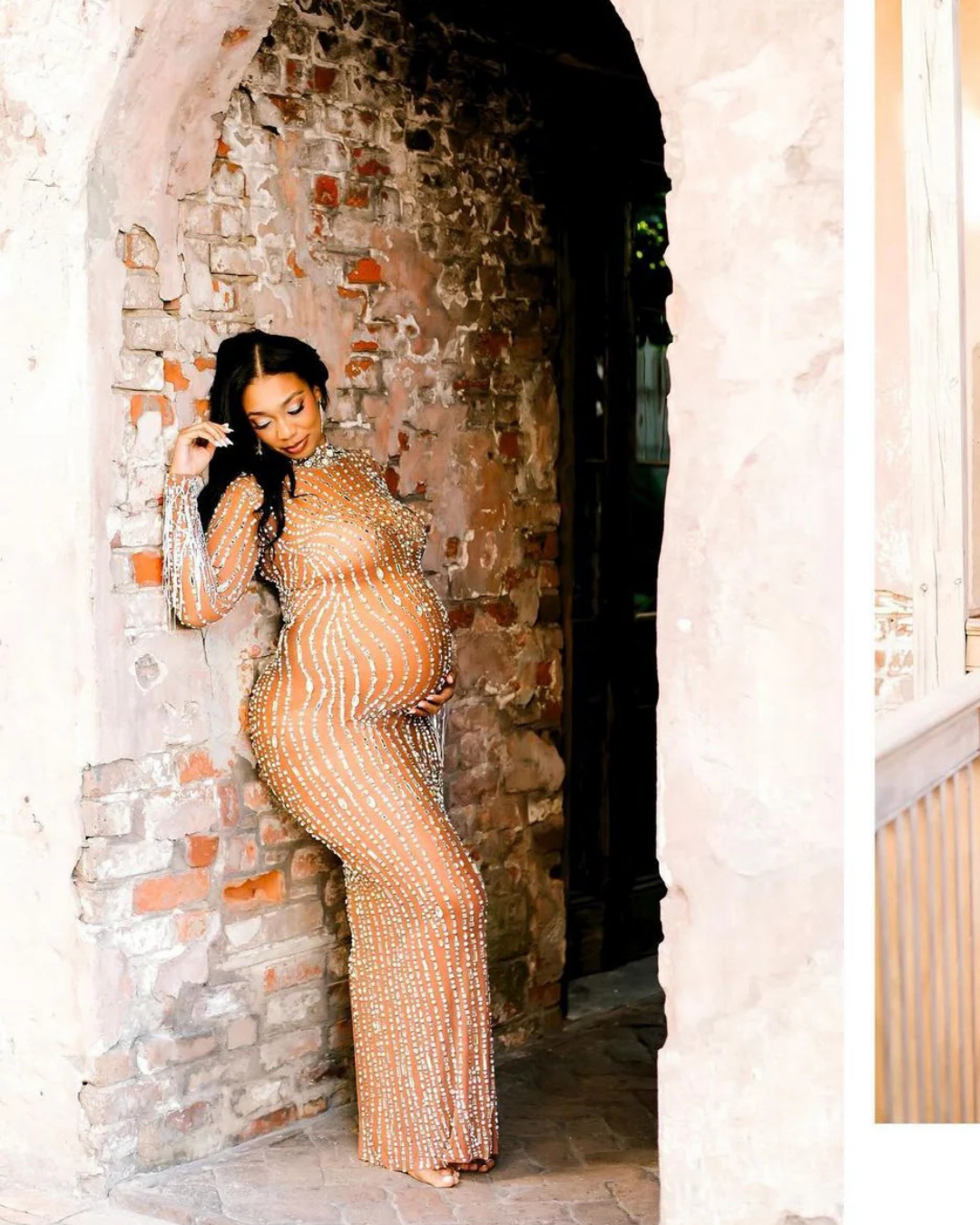 Selassie Tassel Maternity Dress