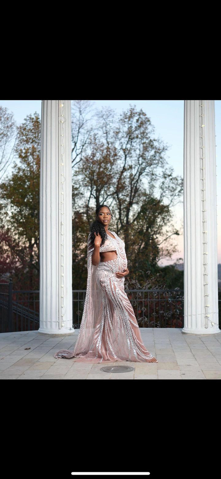 Kim Cape Maternity Dress