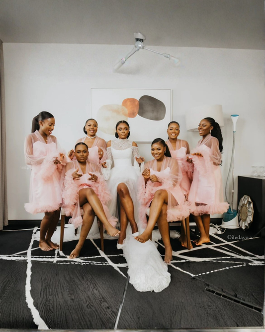 Fannie Bridesmaid Robe and Slip Dress