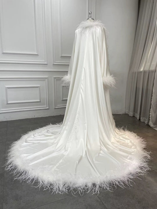Anna Marie Feathers Bridal Robe