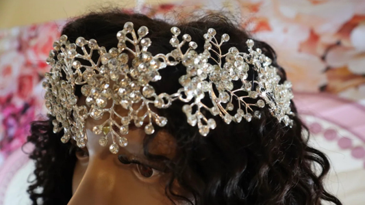 Crystal Blossom Bridal Crown