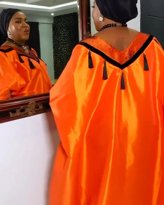 Classic Africa Bubu, Boubou, African Satin Boubou Gown, Nigerian Kaftan Outfit, Motherland Style, African Print Dress, Party Wear, Danshiki