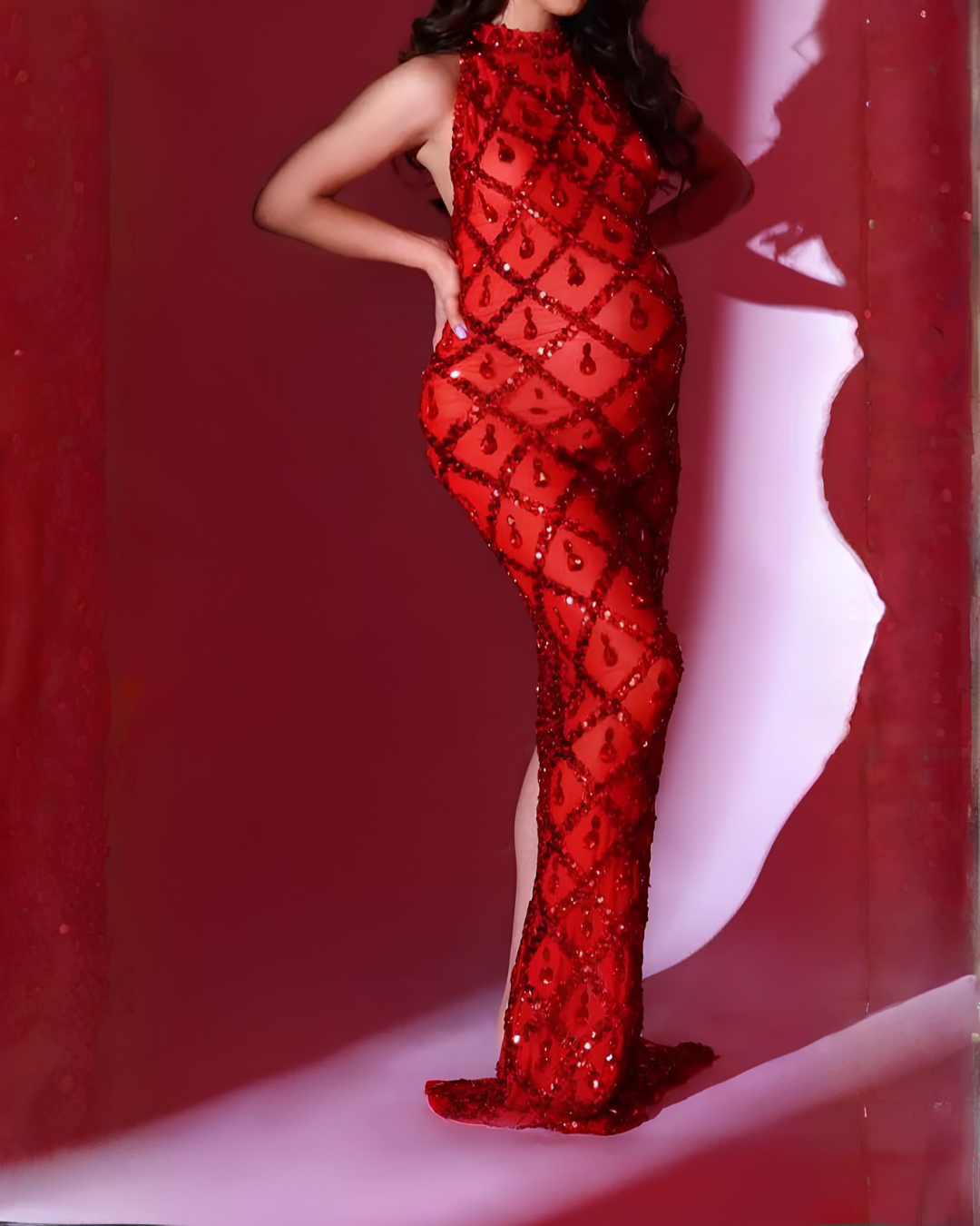 Tina Diamond Maternity Dress Plus Size