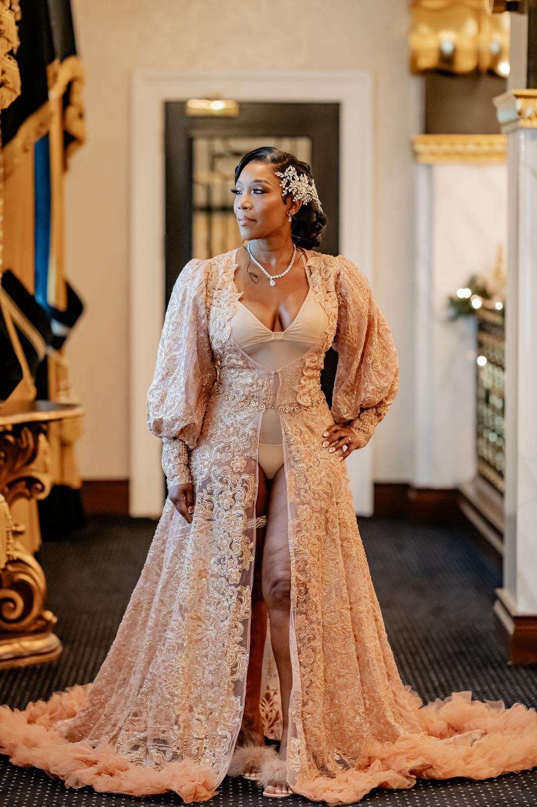 Lorna Embelished Bridal Robe
