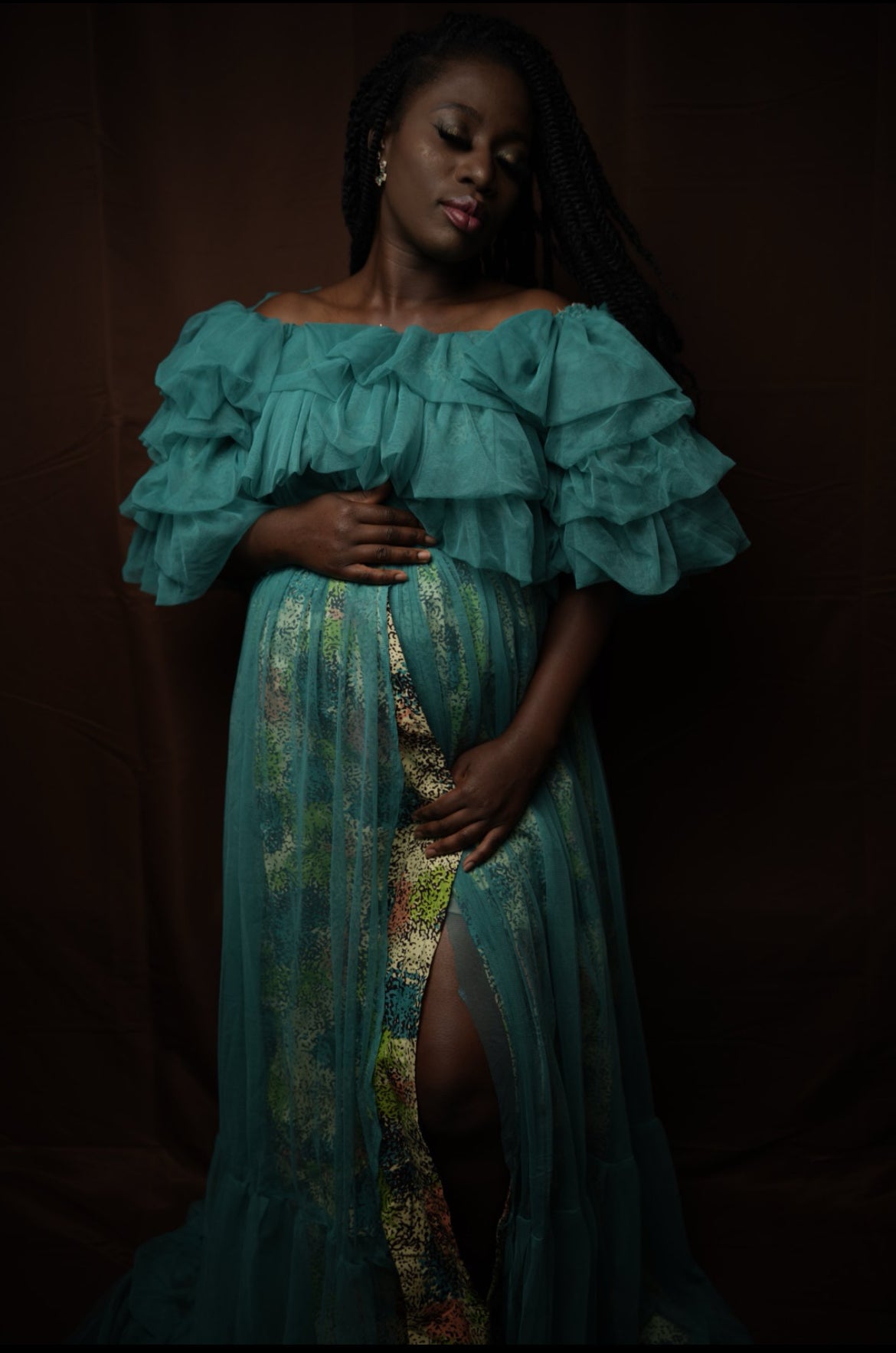 Idera African Ruffle Dress