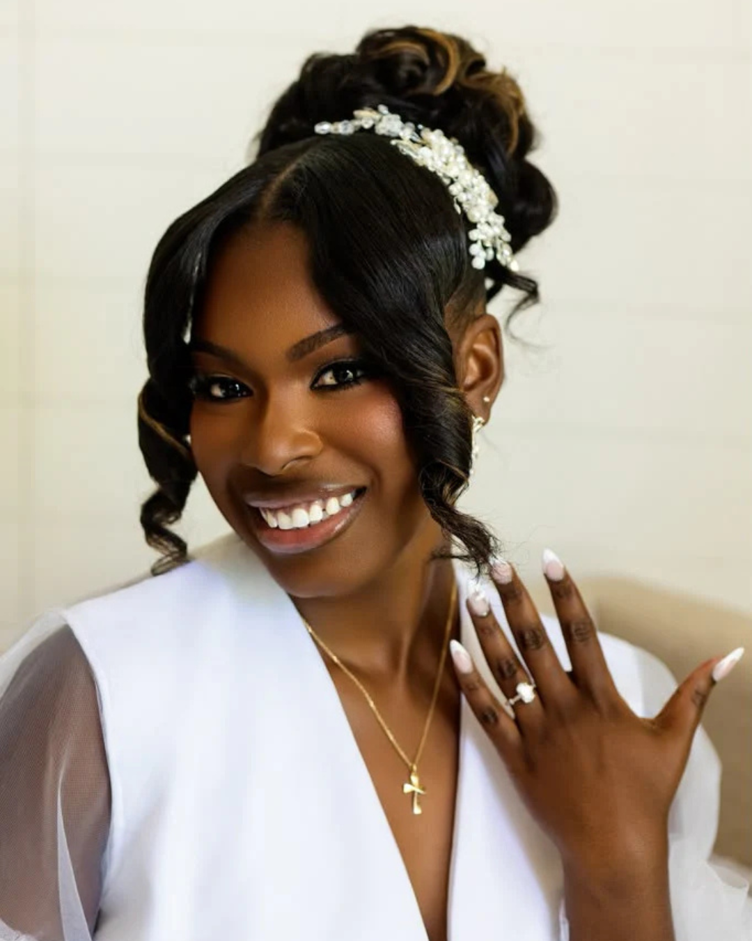 Alana Bridal Tulle Ruffle Robe (Ready to Ship)