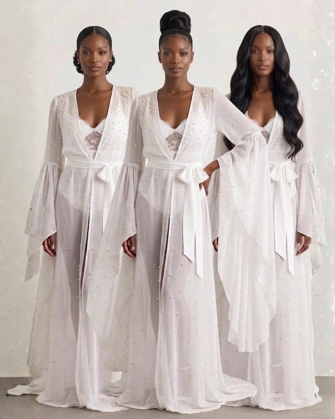 Celestine Pearl Bridal Robe