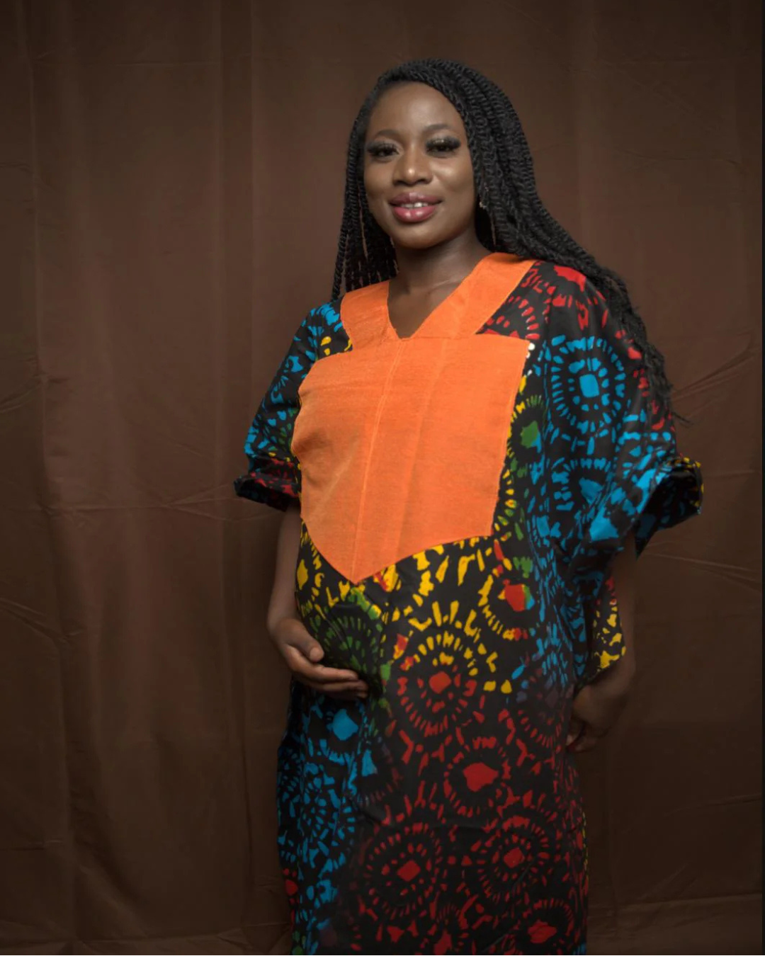 Adire Bubu Dress, Silk Adire, Kaftan, African Dress, Tie & Dye, African Bubu Dress, Handmade Dress, Nigerian Dress, Cotton Boubou, One size