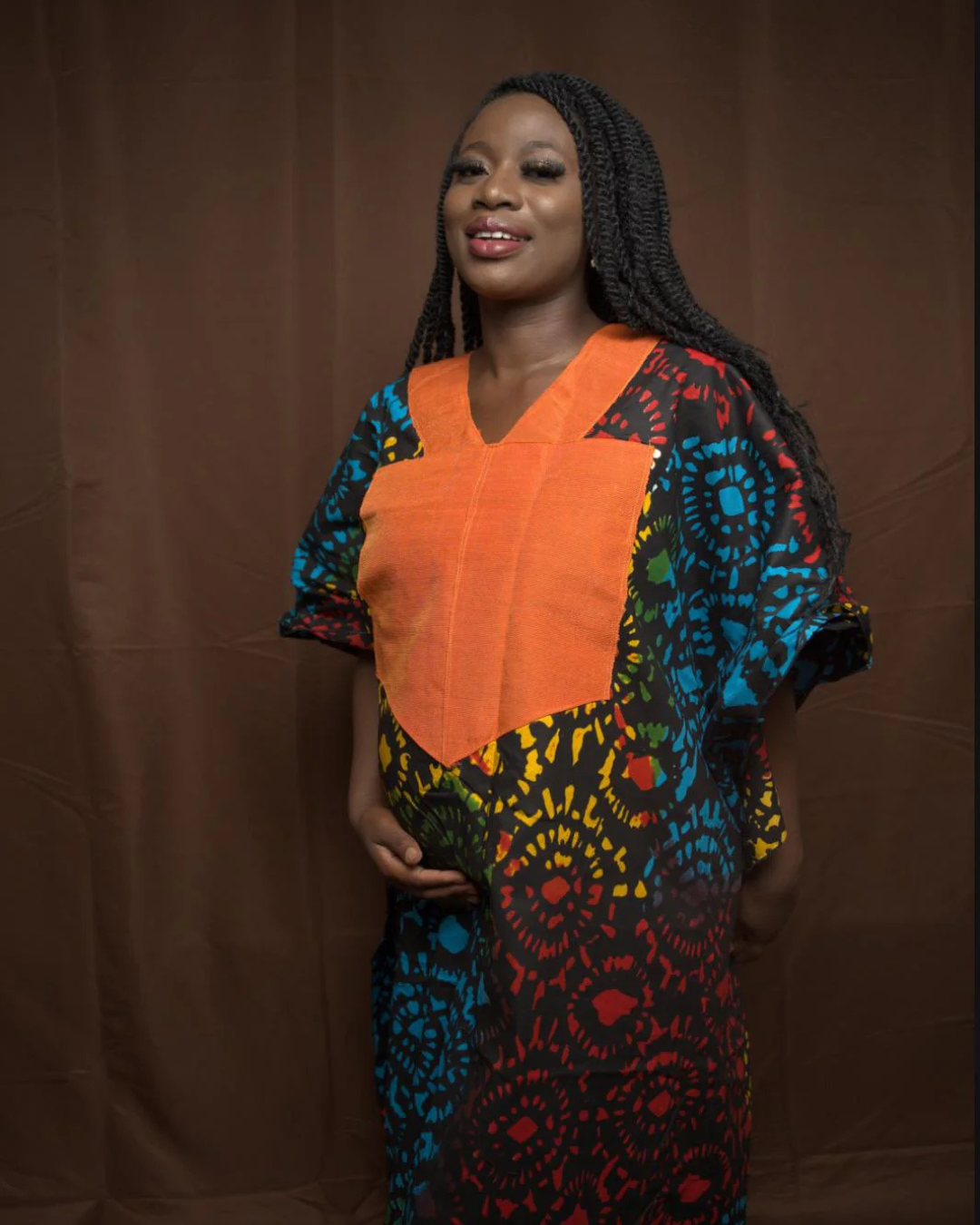 Adire Bubu Dress, Silk Adire, Kaftan, African Dress, Tie & Dye, African Bubu Dress, Handmade Dress, Nigerian Dress, Cotton Boubou, One size