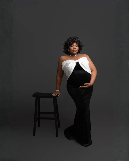 Lisa Maternity Bow Dress Rental