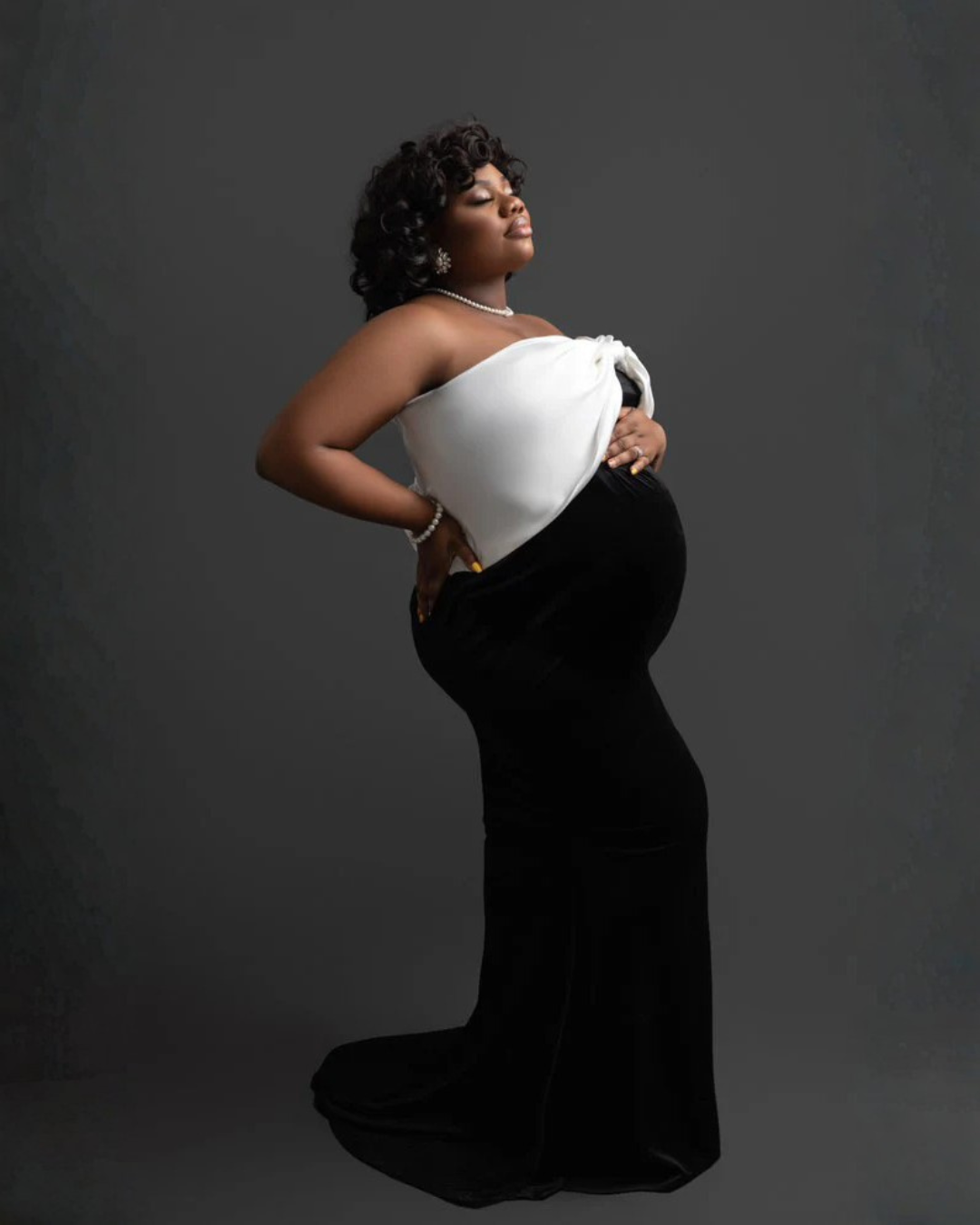 Lisa Maternity Bow Dress Rental
