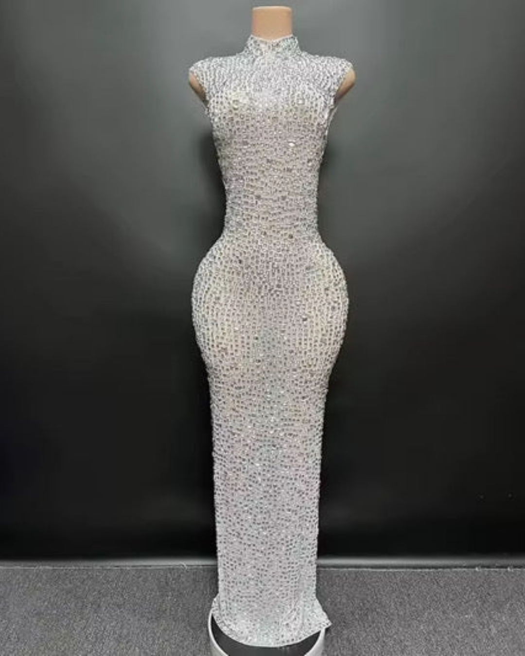 Silver Maternity Dress