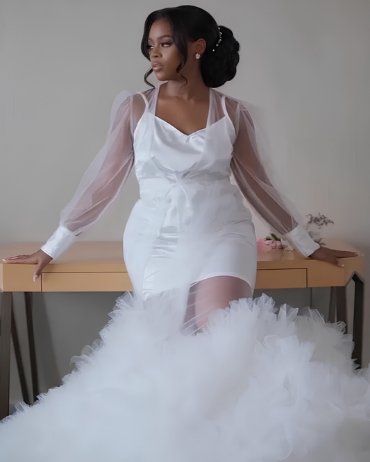 Bridal Robe, Wedding Robes, Pearl Slip Dress, Wedding Day Robe, Gift for Bride To Be, Bridal Morning Robe, Gift For Her, 2025 Bride, 2026 Bride