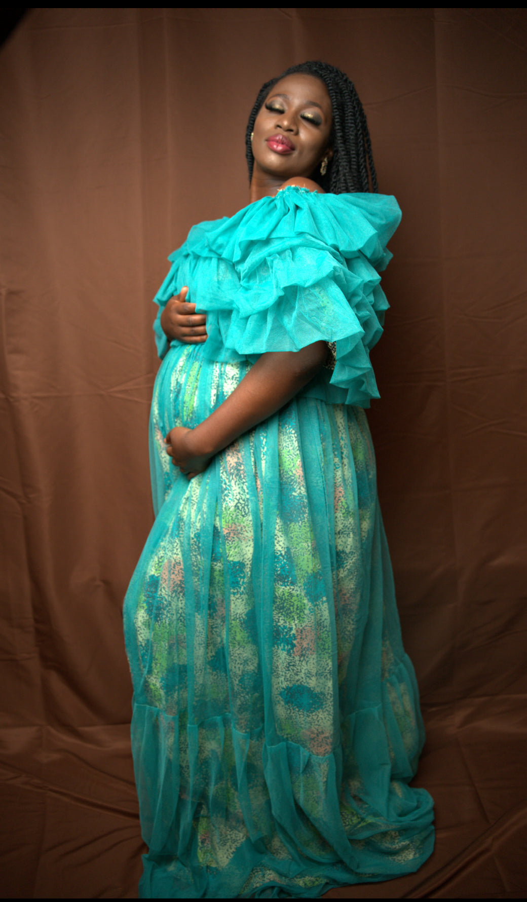 Idera African Ruffle Dress