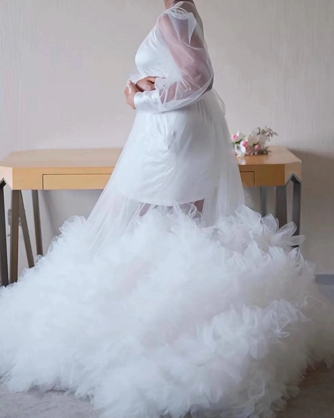 Bridal Robe, Wedding Robes, Pearl Slip Dress, Wedding Day Robe, Gift for Bride To Be, Bridal Morning Robe, Gift For Her, 2025 Bride, 2026 Bride