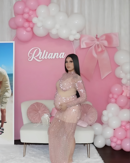 Angel Pink Maternity Dress
