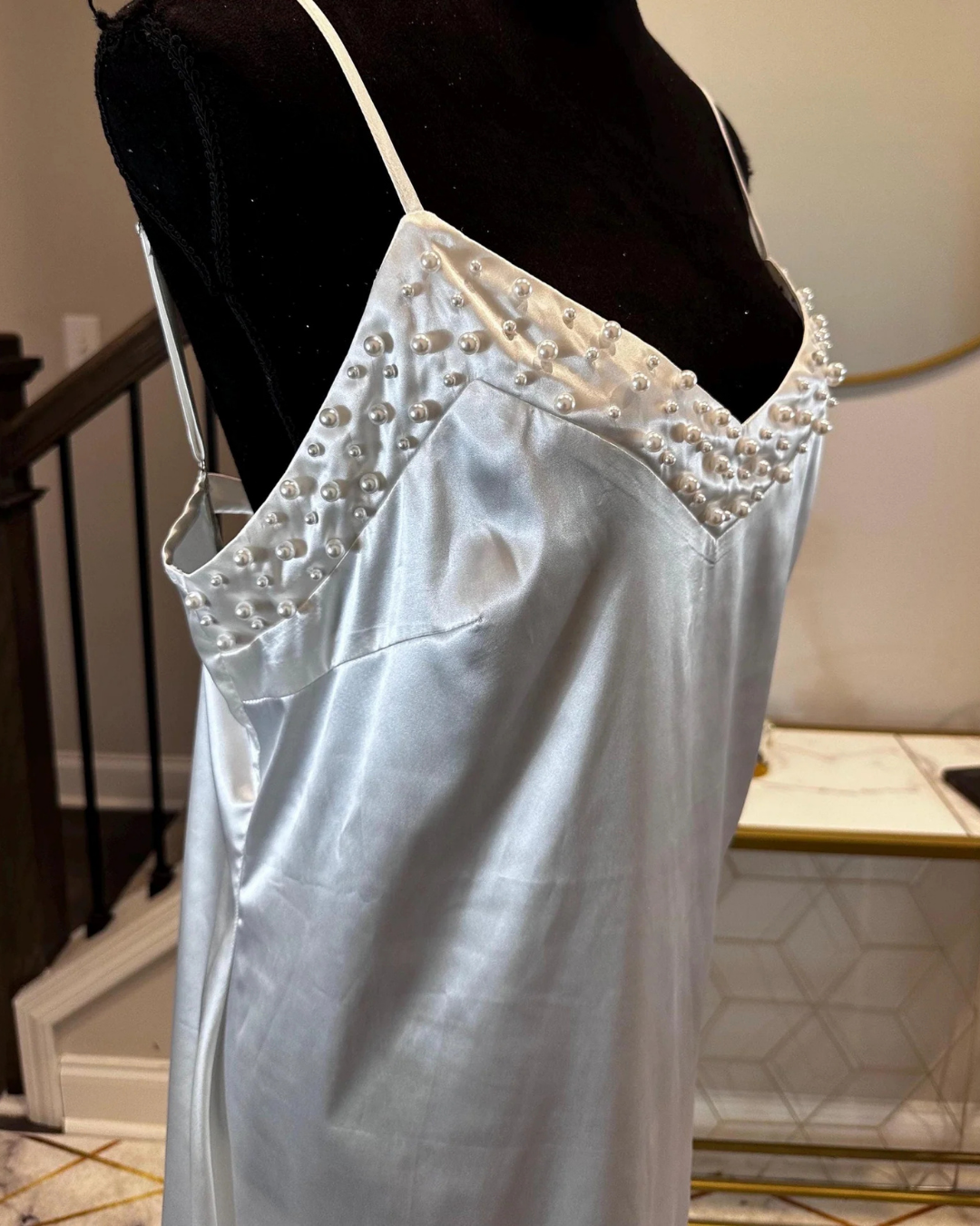 Bridal Robe, Wedding Robes, Pearl Slip Dress, Wedding Day Robe, Gift for Bride To Be, Bridal Morning Robe, Gift For Her, 2025 Bride, 2026 Bride