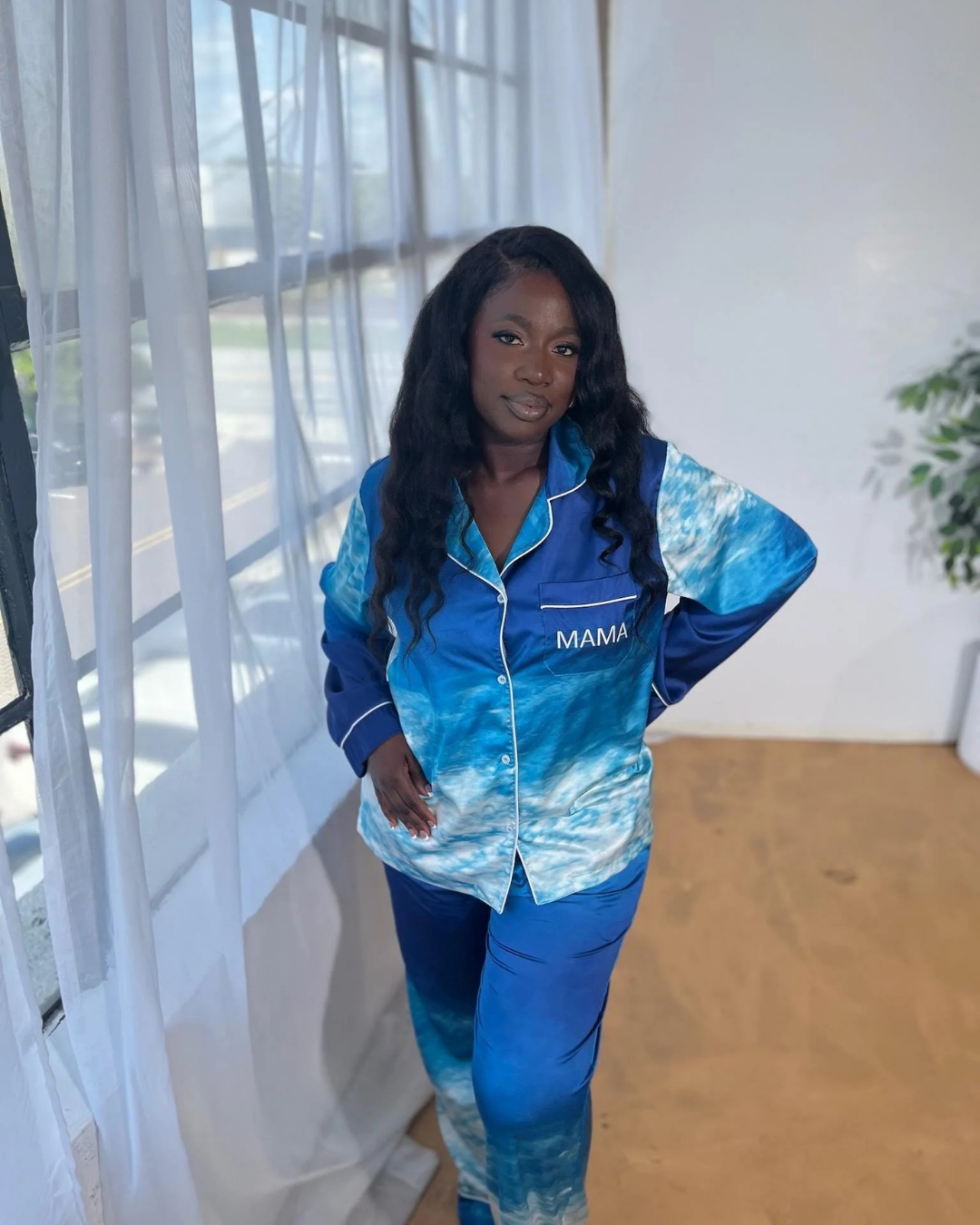 Something Blue Cloud Pyjamas (Mama)