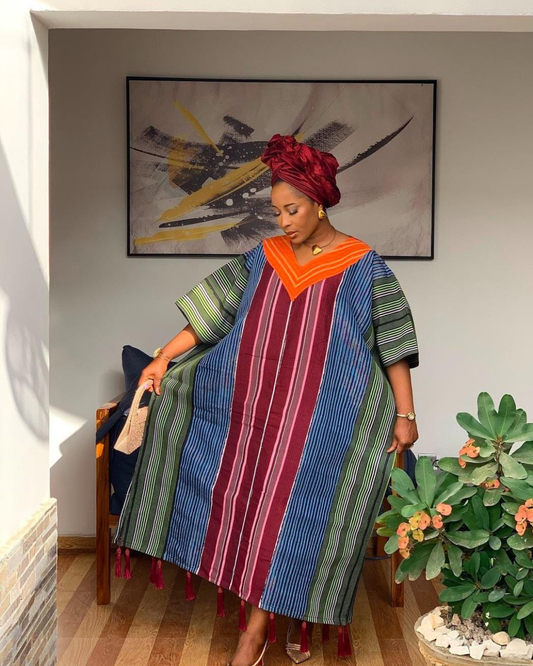 Classic Asooke Bubu, Boubou, African Asooke Boubou Gown, Nigerian Kaftan Outfit, Motherland Style, African Print Dress, Party Wear, Danshiki