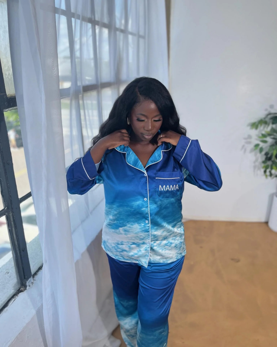 Something Blue Cloud Pyjamas (Mama)