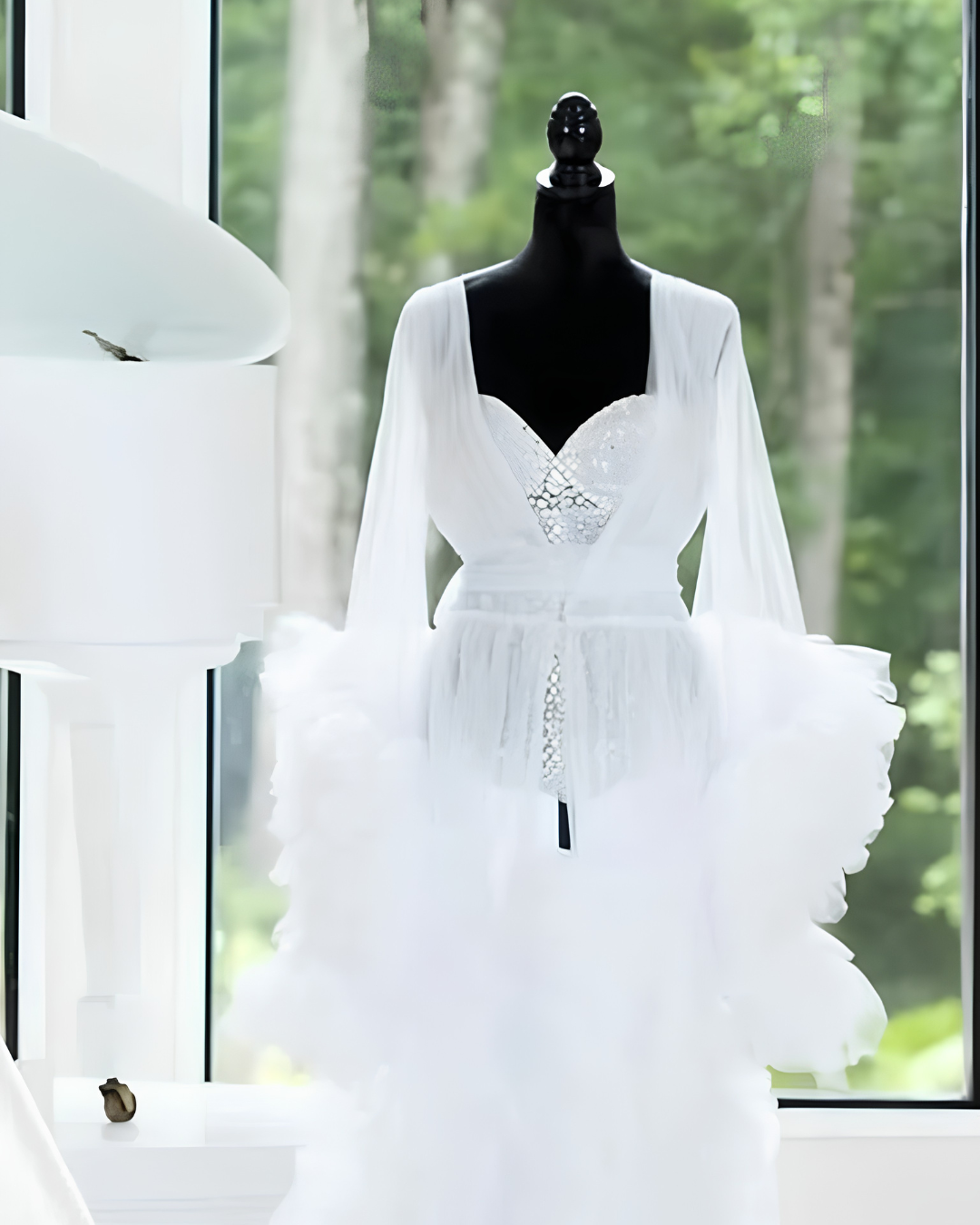 Courtney Ruffle Bridal Robe (Preorder)