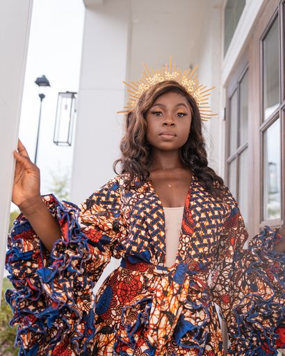 Kemi African Ruffle Dress