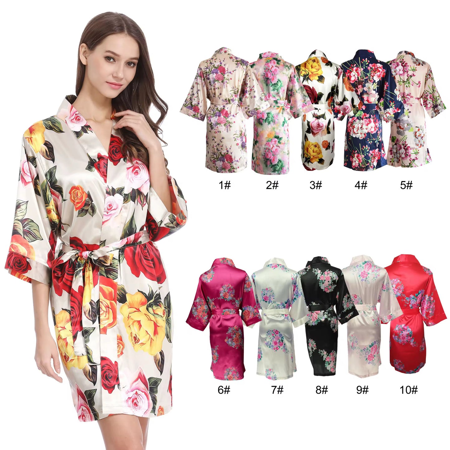 Cara Colorful Bridesmaid Robe