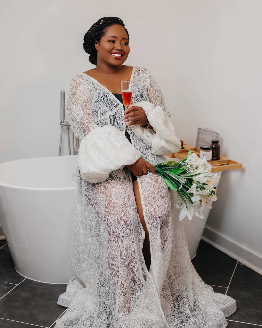 Chana Lace Robe