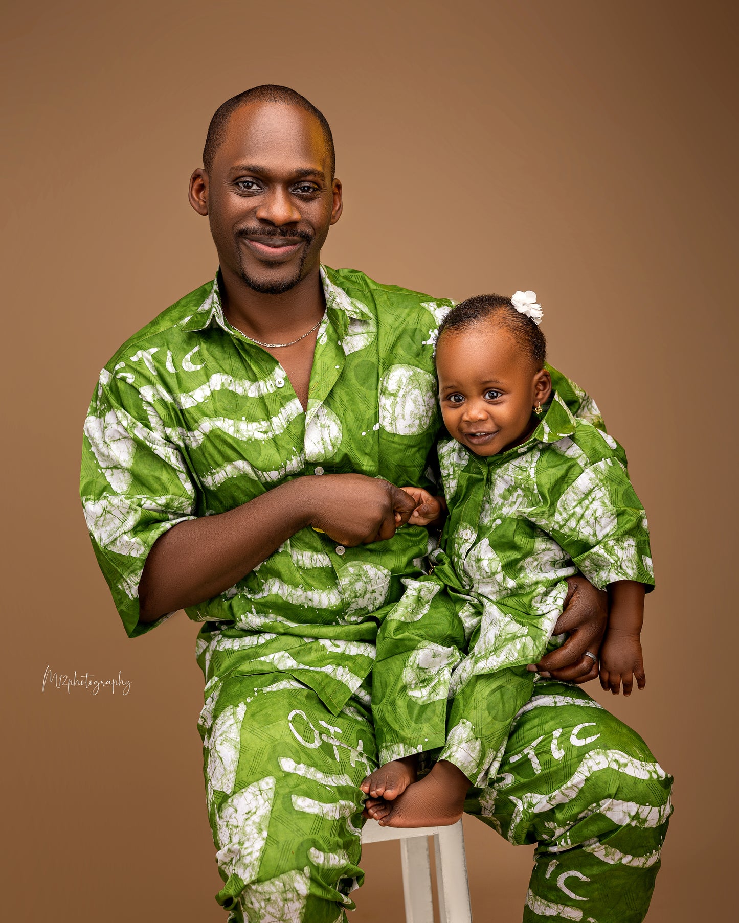 Matching African Couple Outfit – Adire Button-Up Shirt & Trouser Set (Women) Mother’s Day gift, gift for women, African mother, Mothers (personalize)