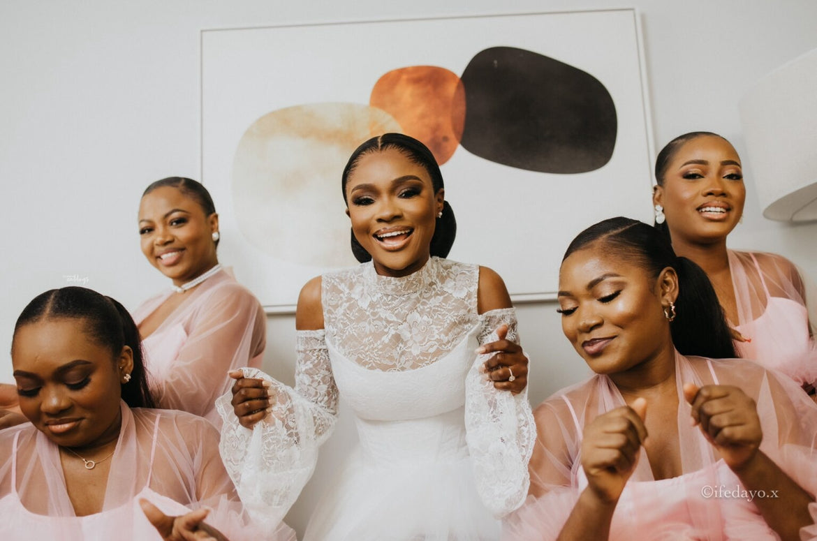 Fannie Bridesmaid Robe and slip dress