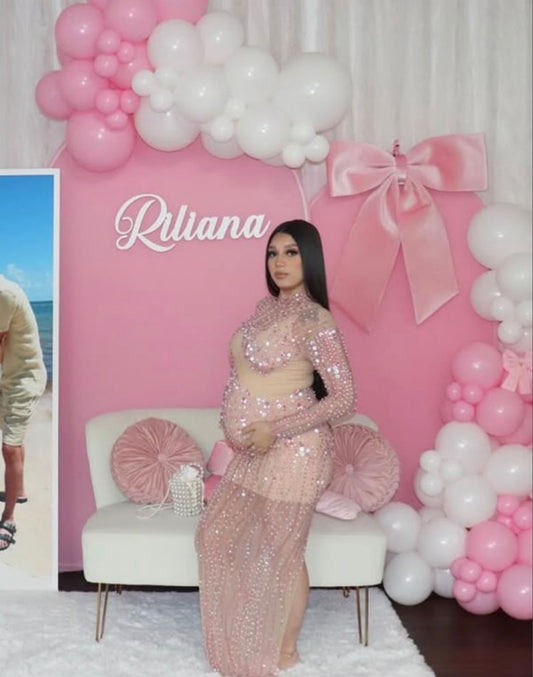 Angel Pink Maternity Dress
