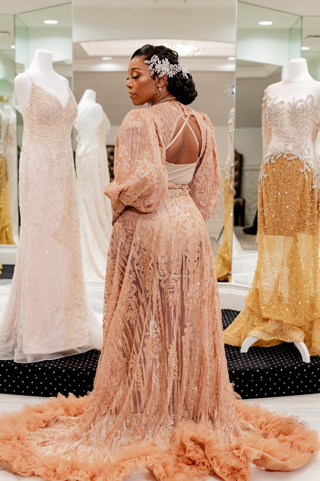 Lorna Embelished Bridal Robe