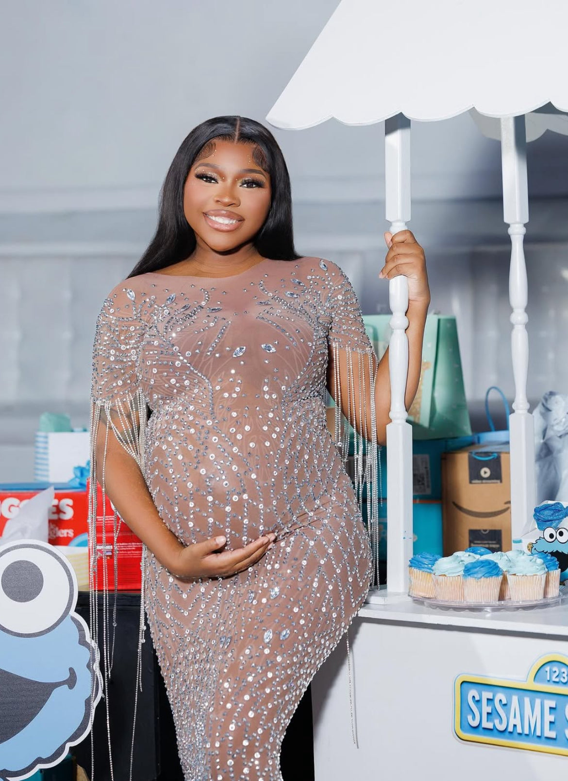 Leila Tassel Maternity Dress