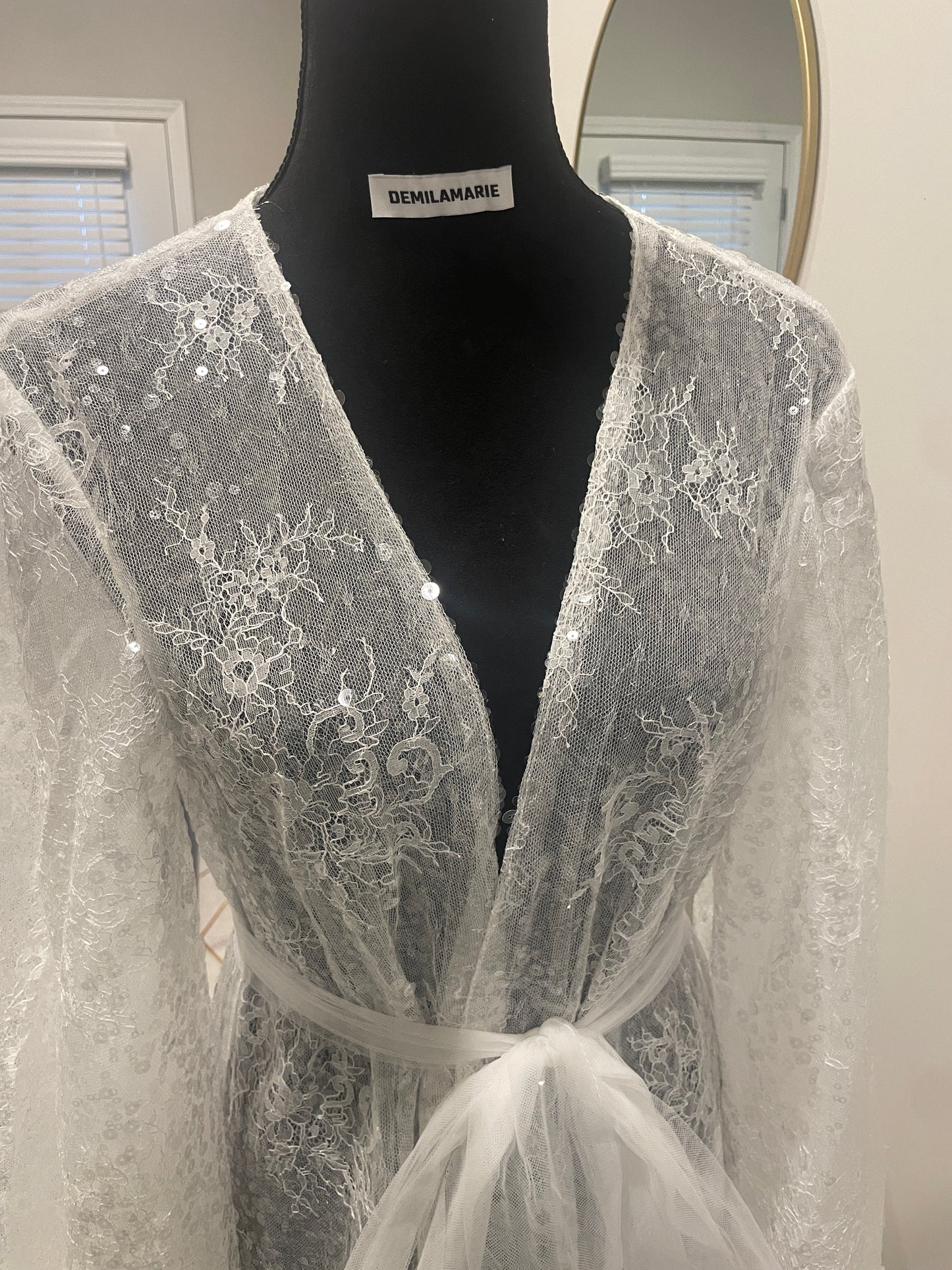 Alexandra feather Robe