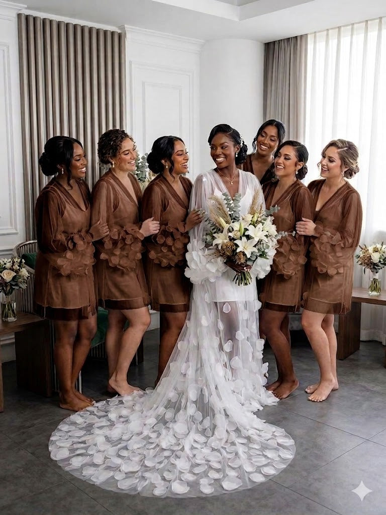 Lydia Bridesmaid Robe and Slip Dress