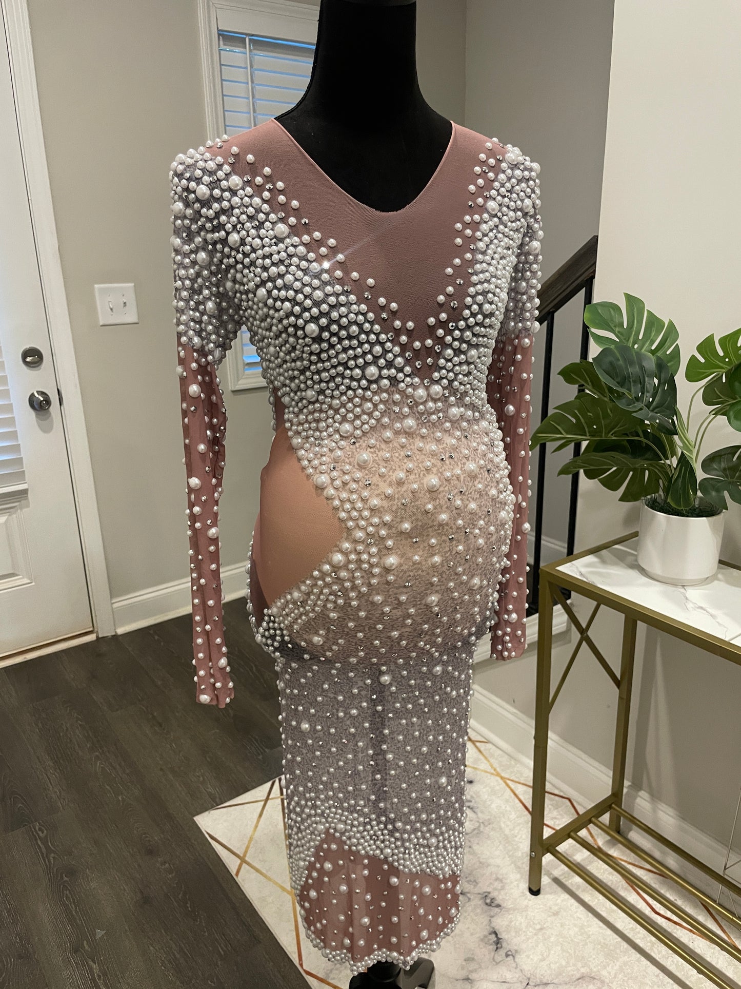 Pearls and Prosecco Maternity Dress