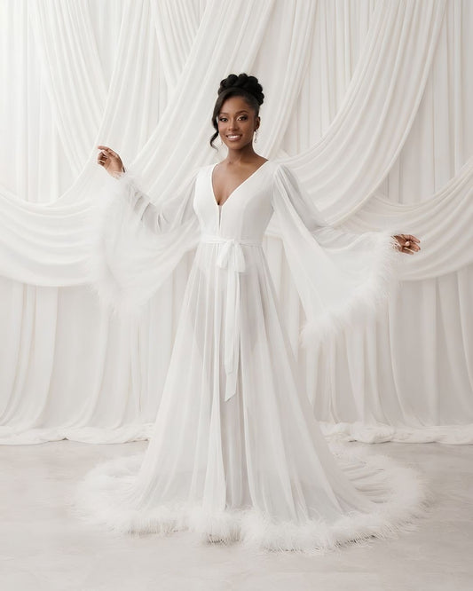 Tatiana Feather robe