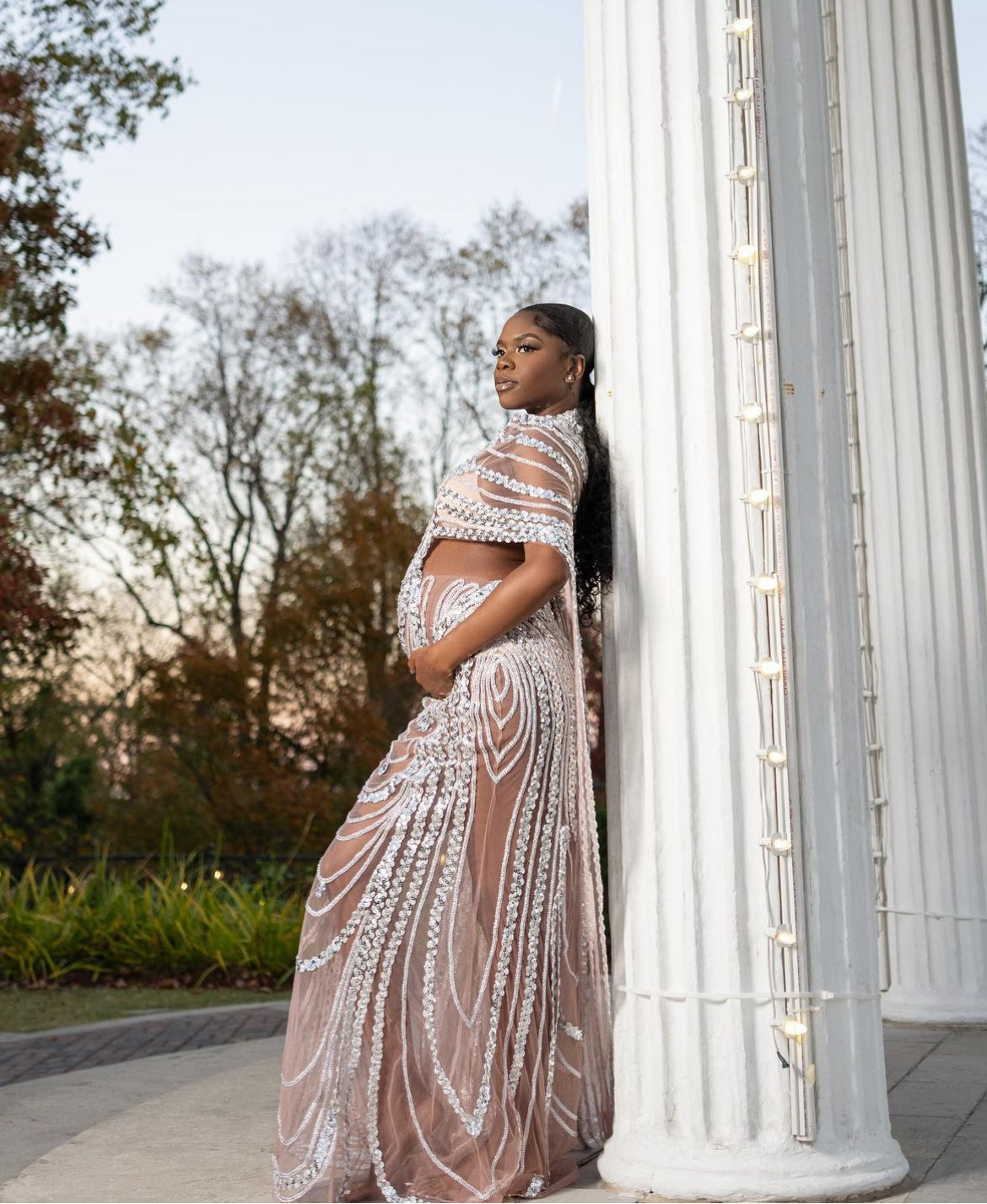 Kim Cape Maternity Dress