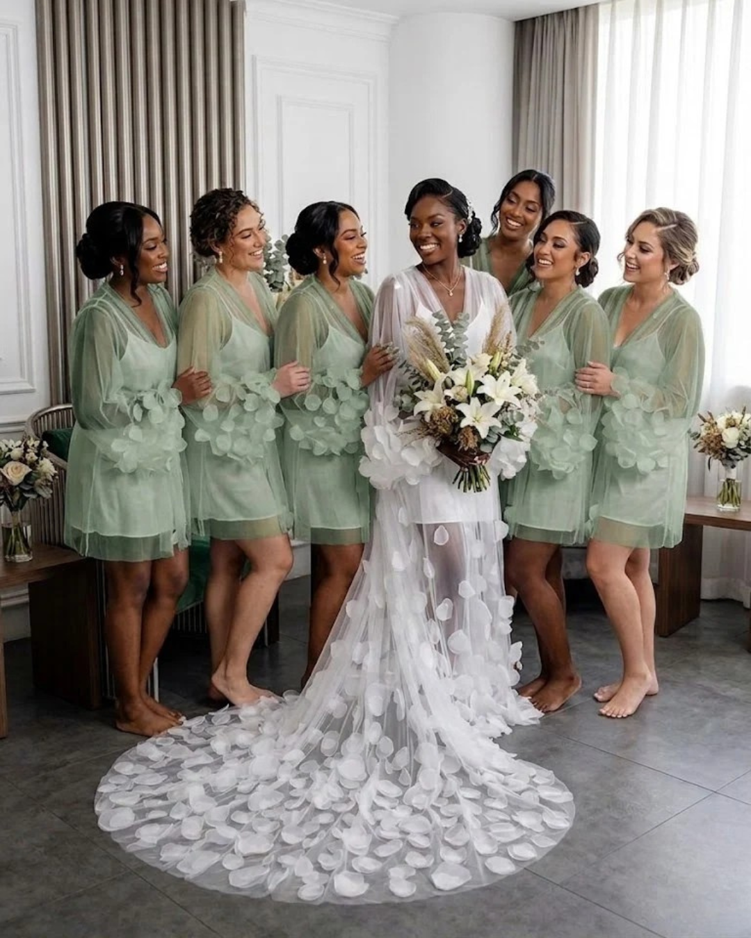 Lydia Bridesmaid Robe and Slip Dress