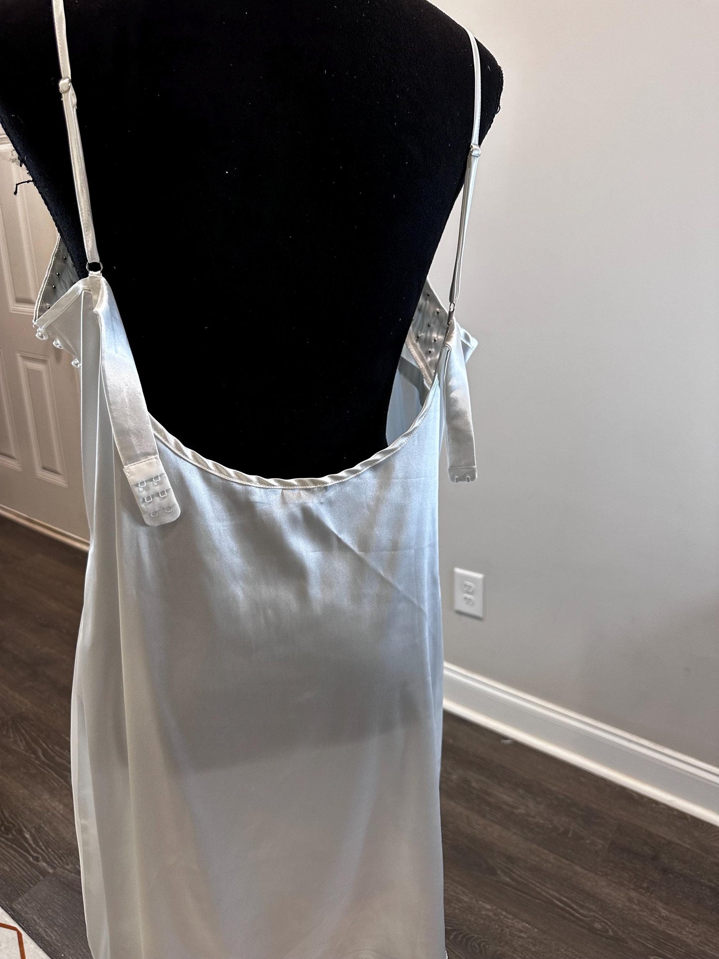 Bridal Robe & Slip dress, robe with Slip dress for Brides, Wedding Day Slip dress, Gift for her, gift for bride to be, 2025 bride 2025 robes